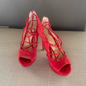 8.5~ Jessica Simpson Red High Heels